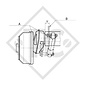 Shock absorber brackets for axle links, plug on, outside mounting