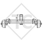 Braked axle 1350kg EURO COMPACT axle type B 1200-6 - HUMBAUR