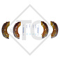 Bremsbacken-Set für Radbremse Typ 2360 und 2361, Bremsengröße 230x60mm für eine Achse