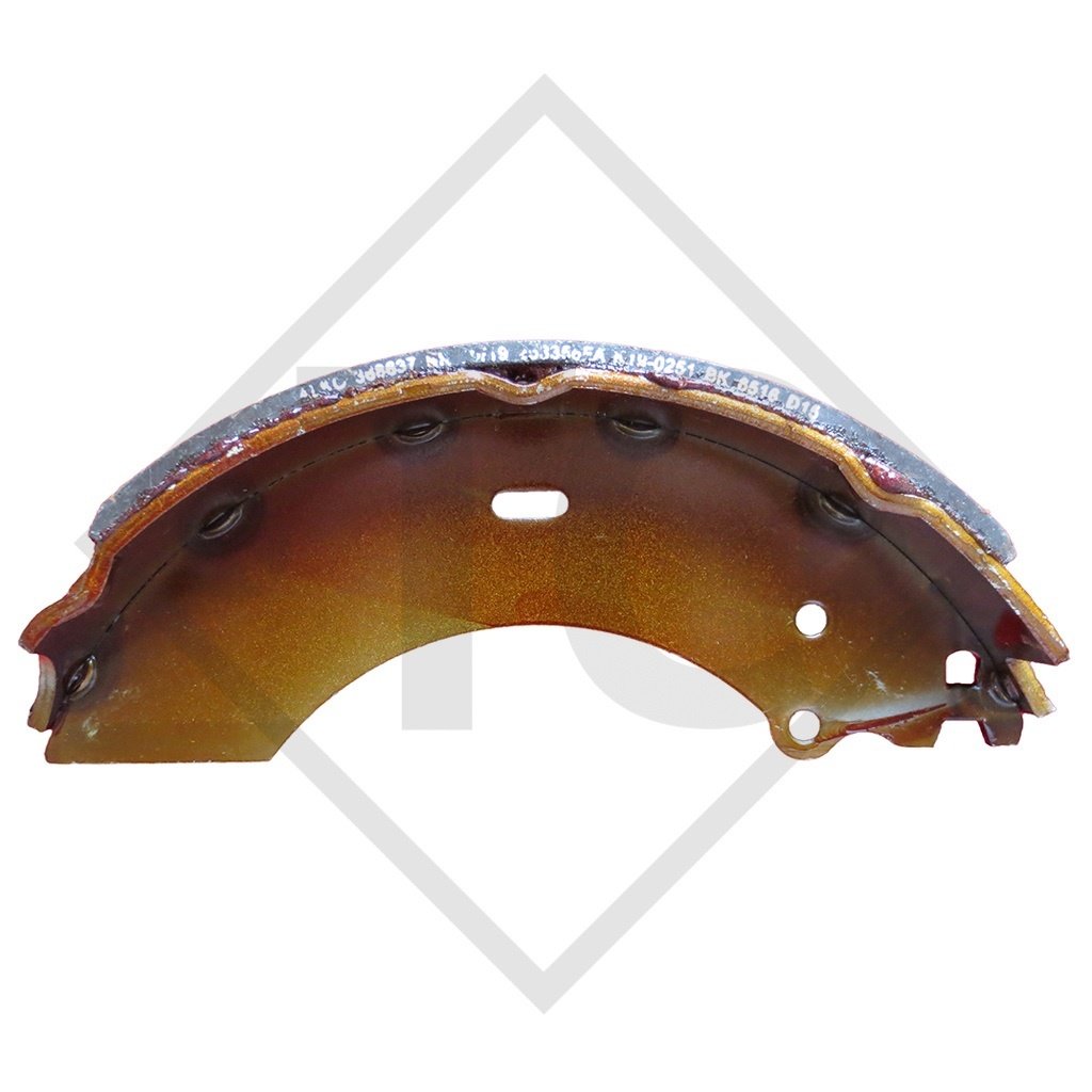 Bremsbacken-Set für Radbremse Typ 2360 und 2361, Bremsengröße 230x60mm für eine Achse