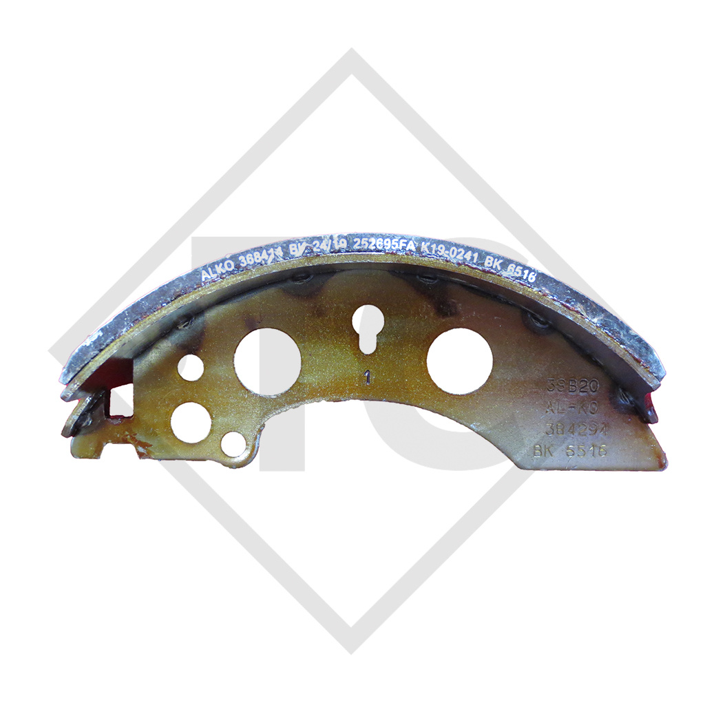 Brake shoe kit for wheel brake type 2051, brake size 200x50mm, for one axle