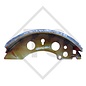 Brake shoe kit for wheel brake type 2050 and 2051, brake size 200x50mm, for one axle