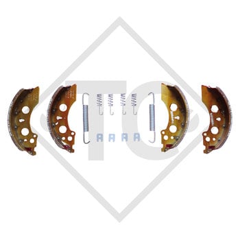 Brake shoe kit, wheel brake 2050 and 2051, brake size 200x50mm