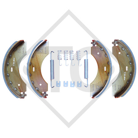 Brake shoes, wheel brake 2350, brake size 230x50mm