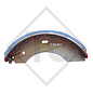 Brake shoe kit for wheel brake type 2350, brake size 230x50mm, for one axle