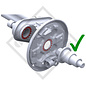 Kit AAA pour frein de roue Typ 2051, version boulonnable pour un essieu