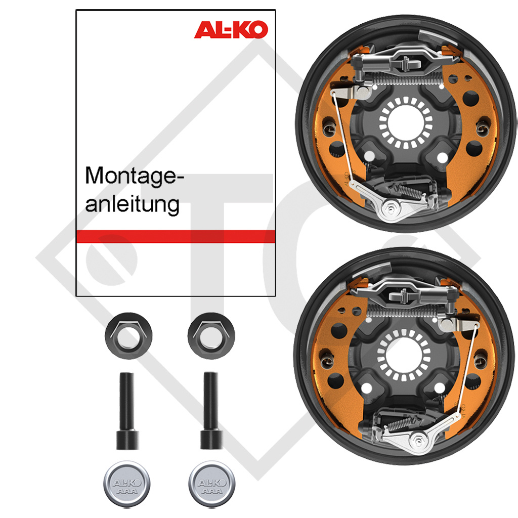 Retrofit set AAA for wheel brake type 2051, version with toothed profile with 4 holes for one axle