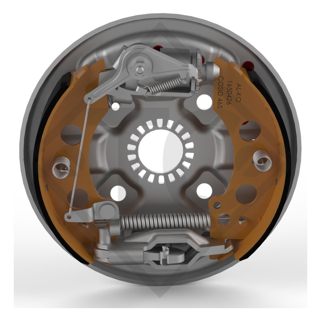 Retrofit set AAA for wheel brake type 2051, version with toothed profile with 4 holes for one axle