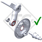 Retrofit set AAA for wheel brake type 2361, version with toothed profile for one axle