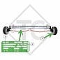 Set de reequipamiento AAA para freno de rueda tipo 2361, versión atornilladura dentada con 4 orificios para un eje