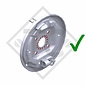Retrofit set AAA for wheel brake type 2361, version with toothed profile with 4 holes for one axle