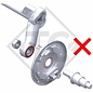 Retrofit set AAA for wheel brake type 2361, version with toothed profile with 4 holes for one axle