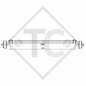 Braked axle 750kg BASIC axle type B 700-5