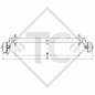 Achse gebremst 1300kg EURO1 Achstyp B 1200-5
