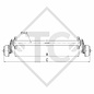 Essieu EURO COMPACT 1300kg freiné type d'essieu B 1200-5