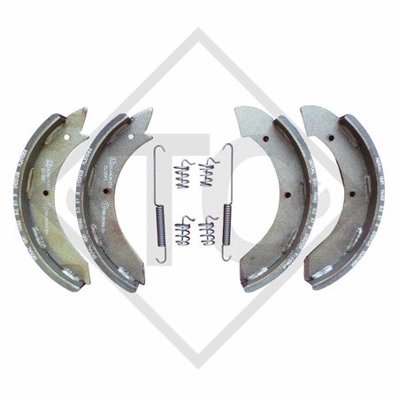 Brake shoes, wheel brake R 234-76, brake size 230x40mm