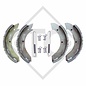 Brake shoe kit for wheel brake type R 234-76, brake size 230x40mm, for one axle