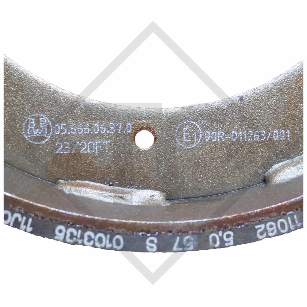 Ceppi freno, freno ruota R 234-76, dimensioni 230x40mm per un asse