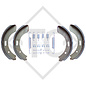 Brake shoe kit for wheel brake type S 2504-7 RASK, brake size 250x40mm, for one axle