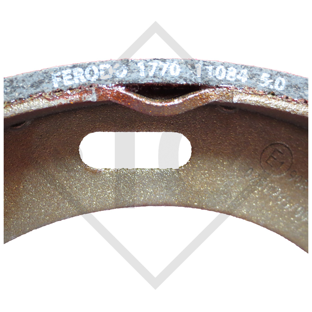 Brake shoe kit for wheel brake type S 2504-7 RASK, brake size 250x40mm, for one axle