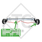 Kit mâchoires pour freins type 2361, dimension des freins 230x60mm pour un essieu