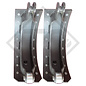 Brake shoe kit for wheel brake type 406x140 - 414S - WA for one side/brake