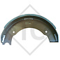 Brake shoe kit for wheel brake type 400x80 - 40G - TA for one side/brake