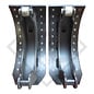 Brake shoe kit for wheel brake type 420x180 - 4218S - XA for one side/brake