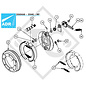 Brake shoe kit for wheel brake type 350x60 - 356E - NF for one side/brake