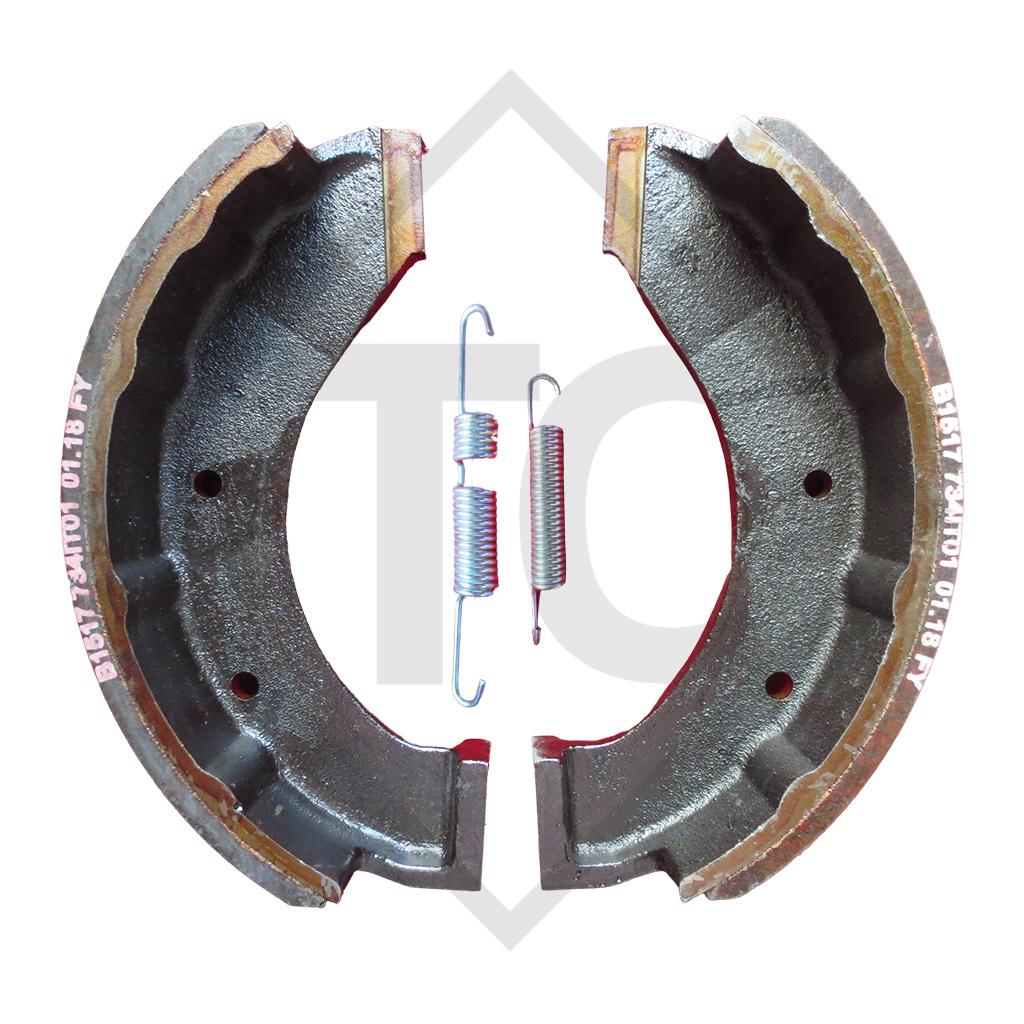 Brake shoes, wheel brake 300x90 - 309R - IT, brake size 300x90mm ...
