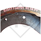 Brake shoe kit for wheel brake type 300x90 - 309R - IT for one side/brake