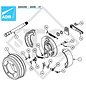Kit mâchoires pour freins type 300x90 - 309R - IT pour un côté/frein