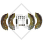Brake shoe kit for wheel brake type 2361 with deflection 90°, for lowering axles, brake size 230x60mm, for one axle