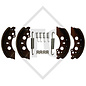 Bremsbacken-Set für Radbremse Typ 2051 mit Umlenkung 90° absenkbar, Bremsengröße 200x50mm für eine Achse