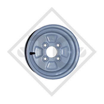 Trailer rim 3.50Bx10 H2, 4/60/100, ET 0, 274539