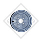 Trailer rim 3.50Bx10, 4/60/100, ET 0, 274539 suitable for all common trailer types