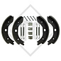 Brake shoe kit for wheel brake type B 200/1, brake size 200x30mm, for one axle - REPLICA