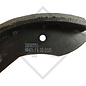 Brake shoe kit for wheel brake type B 200/1, brake size 200x30mm, for one axle - REPLICA