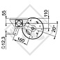 Assale anteriore tandem frenato 1050kg BASIC tipo di assale CB1050