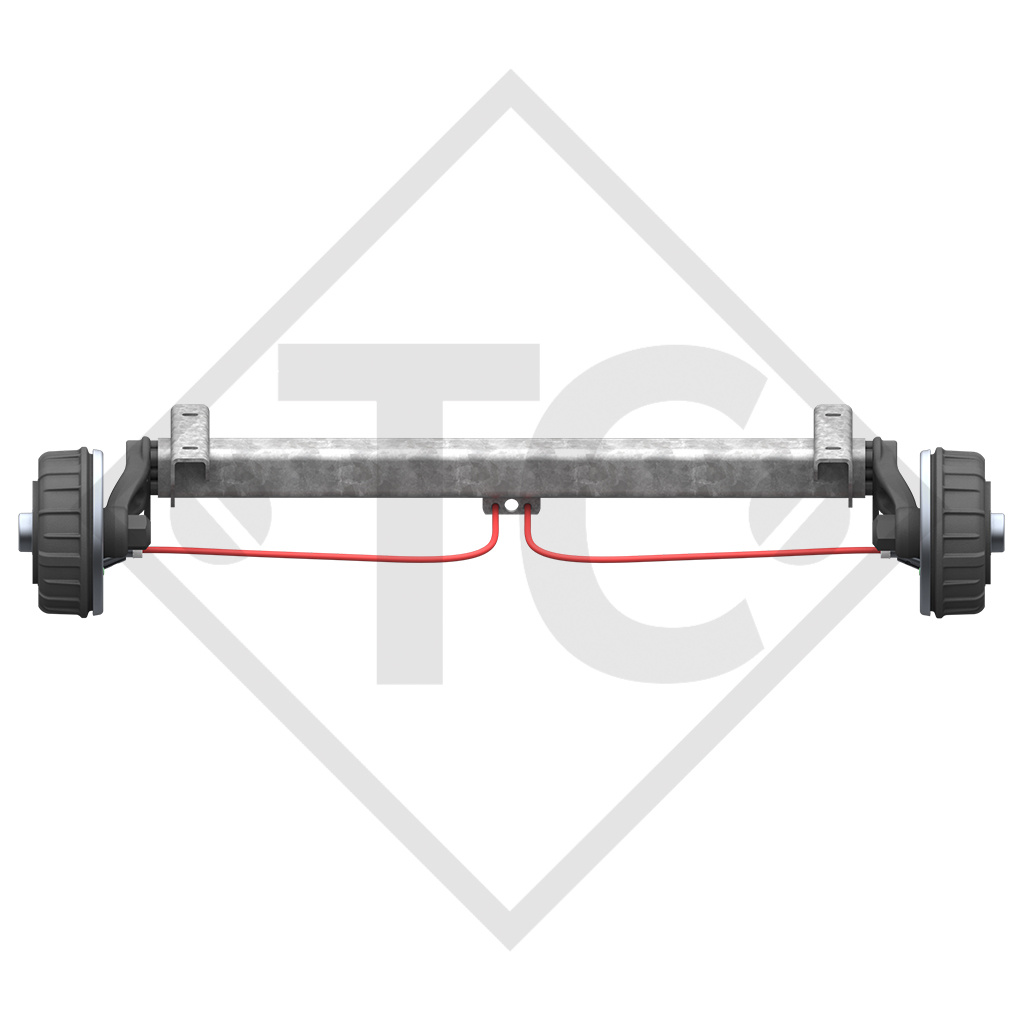 Essieu BASIC 1800kg freiné type d'essieu CB1800