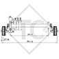 Braked axle 1800kg BASIC axle type CB1800