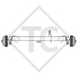 Braked axle 1050kg BASIC axle type CB1050