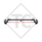 Braked tandem rear axle 1350kg BASIC axle type CB1350