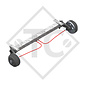 Braked tandem front axle 1500kg BASIC axle type CB1500