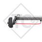 Braked axle 1500kg BASIC axle type CB1500 with AAA (automatic adjustment of the brake pads)