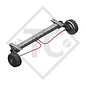 Braked tandem front axle 1800kg BASIC axle type CB1800