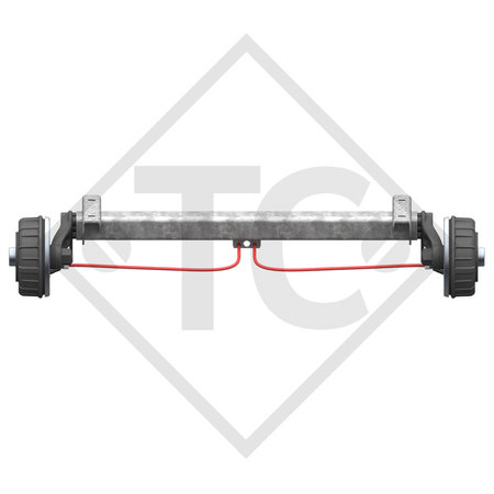 Eje trasero tándem con freno 1800kg BASIC tipo de eje CB1800