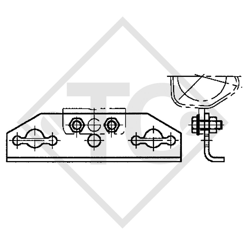 Widerlager Tandem schraubbar