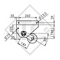 Achse ungebremst 750kg OPTIMA Achstyp 700-5, THULE