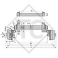 Braked axle 850kg SWING axle type CB 854, 46.16.382.010